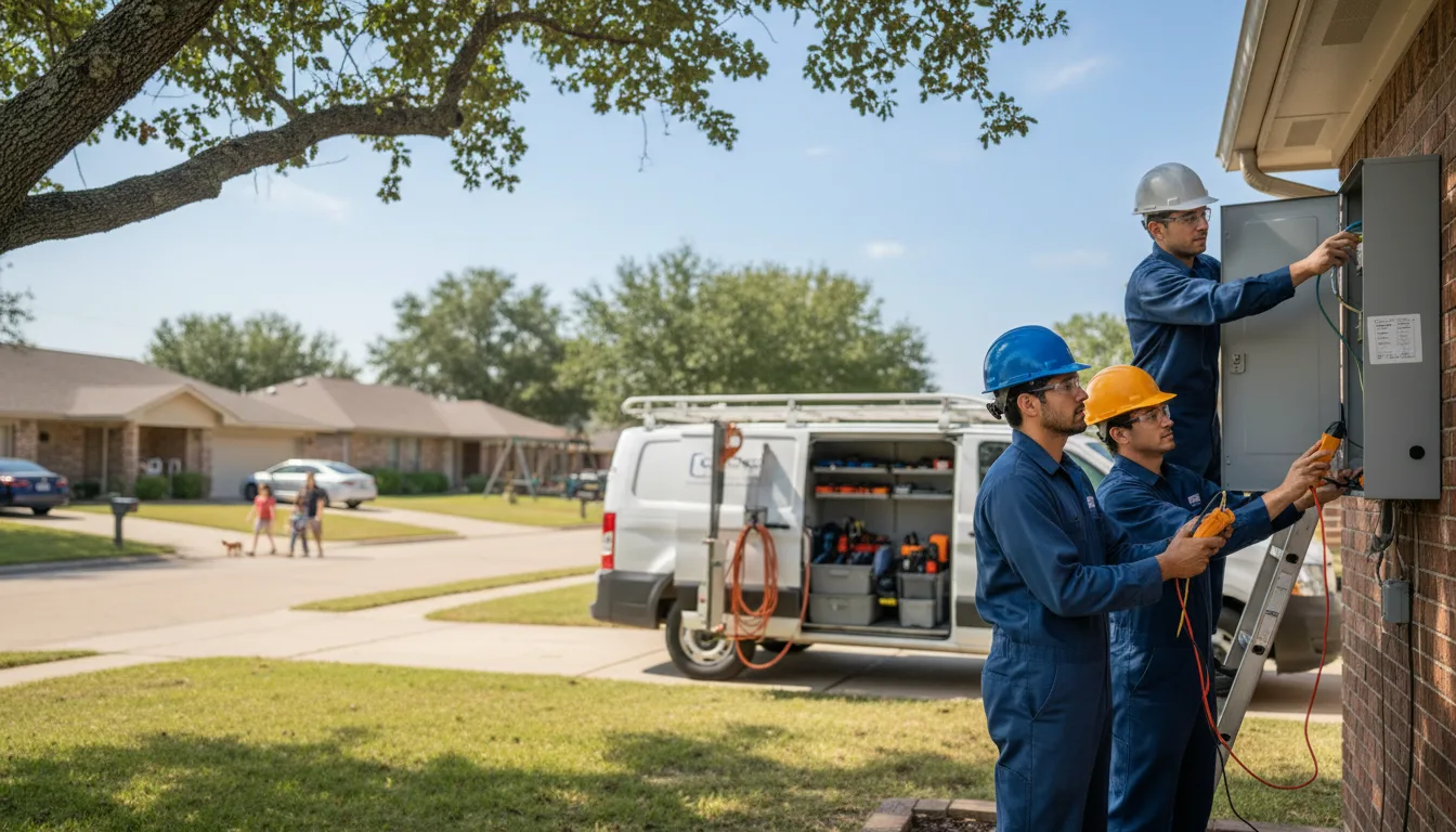 Certified electrician providing emergency electrical services in Poteau, OK